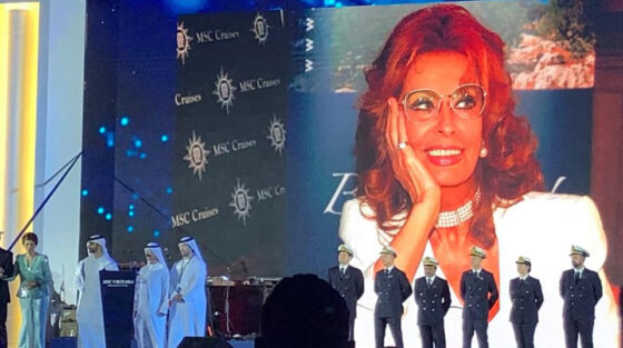 L’ora di Msc Virtuosa: battesimo scintillante a Dubai