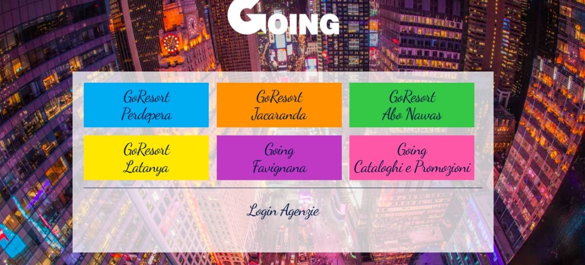 Il salto del t.o. Going: <br>entrerà in tutte le agenzie