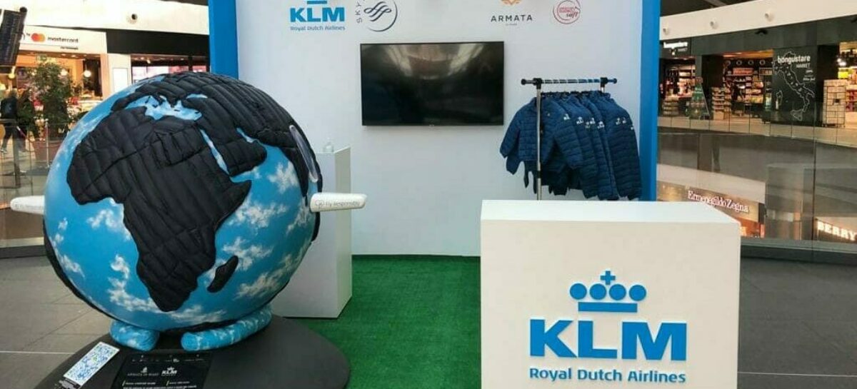 Klm, temporary shop a Fiumicino con Armata di Mare per la sostenibilità