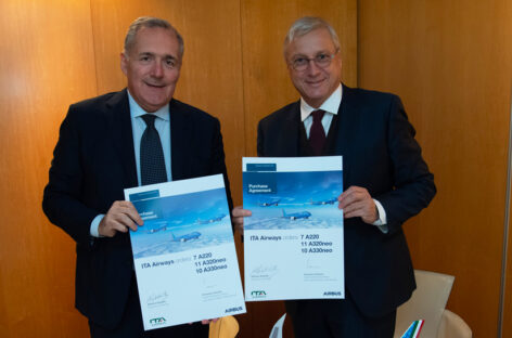 Ita Airways rafforza la flotta: ordinati 28 Airbus