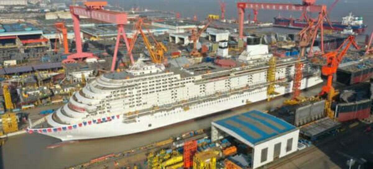 Fincantieri vara la prima nave da crociera costruita in Cina