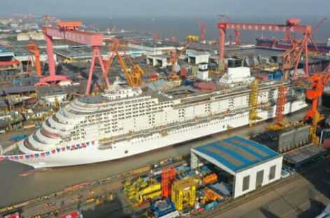 Fincantieri vara la prima nave da crociera costruita in Cina