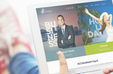 Aci bluteam rivoluziona sito web, logo e uffici