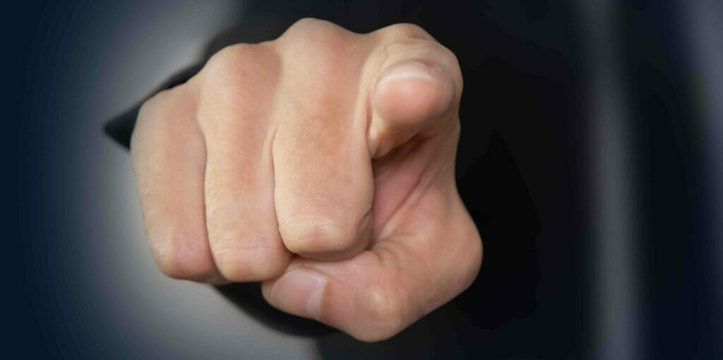 dito puntato critica mano, dito, indicare, scelta_adobe