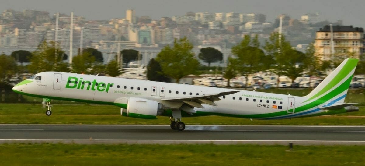 Canarie, Binter ordina a Embraer cinque E195-E2