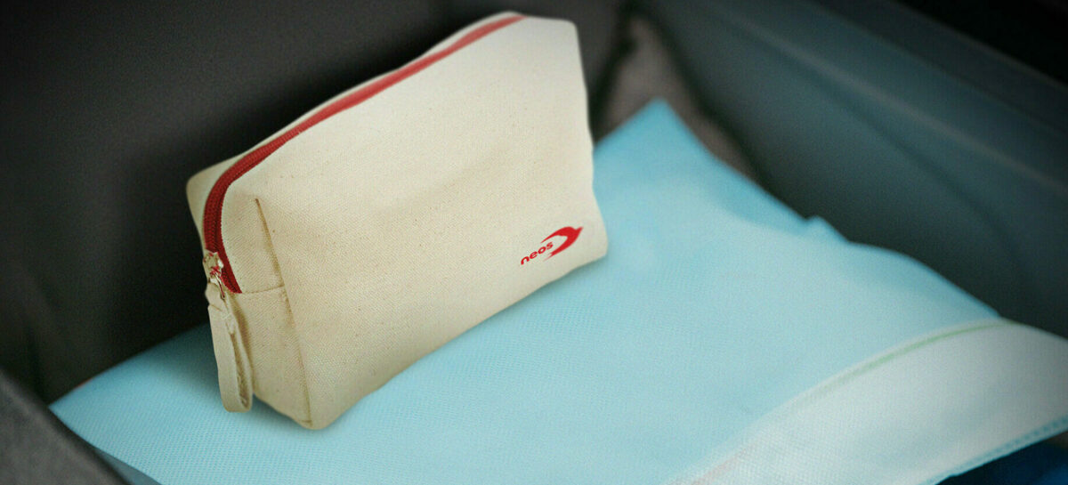 Neos, nuovo kit di cortesia a bordo degli aerei