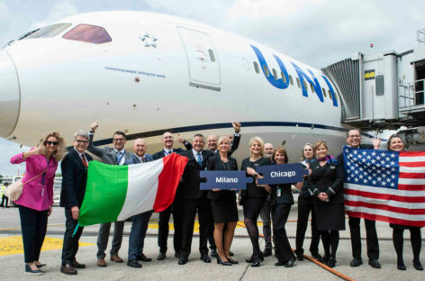 United avvia il primo volo diretto Milano-Chicago