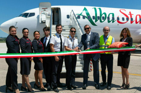 Albastar, decolla il primo volo da Perugia a Lamezia