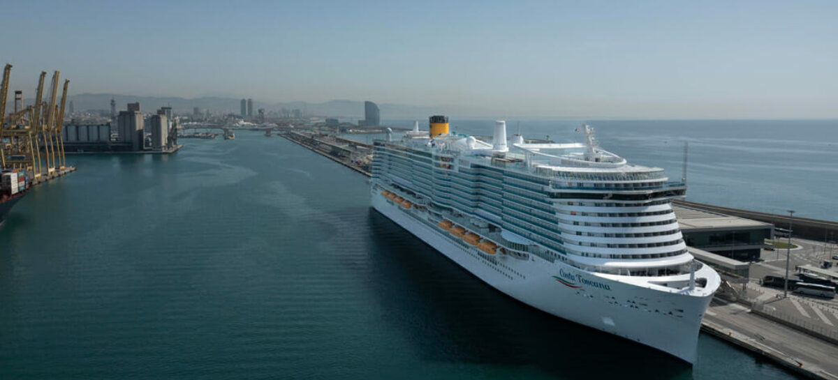 Costa battezza a Barcellona l’ammiraglia Toscana