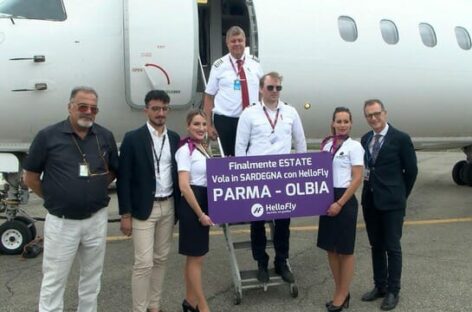 HelloFly inaugura il Parma-Olbia