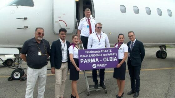 HelloFly inaugura il Parma-Olbia