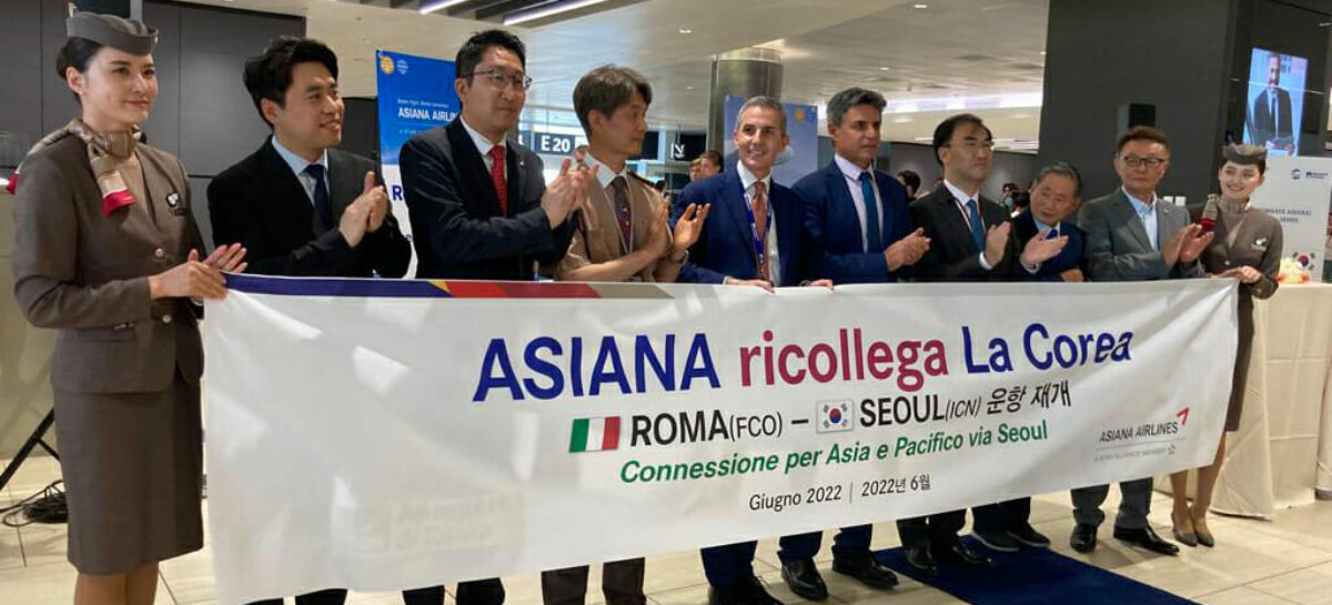 Asiana riprende i voli tra Italia e Corea del Sud