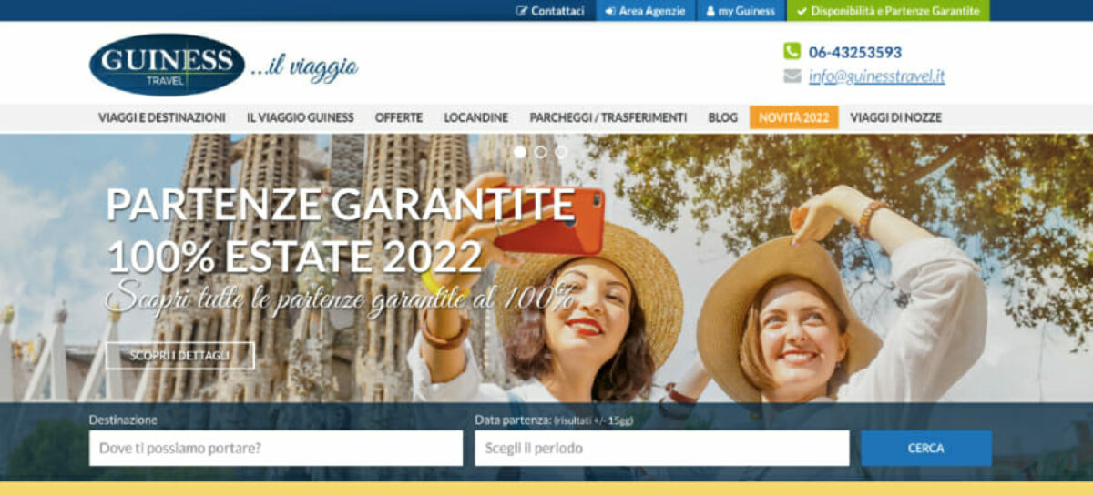 Partenze garantite fino a settembre nella summer di Guiness Travel