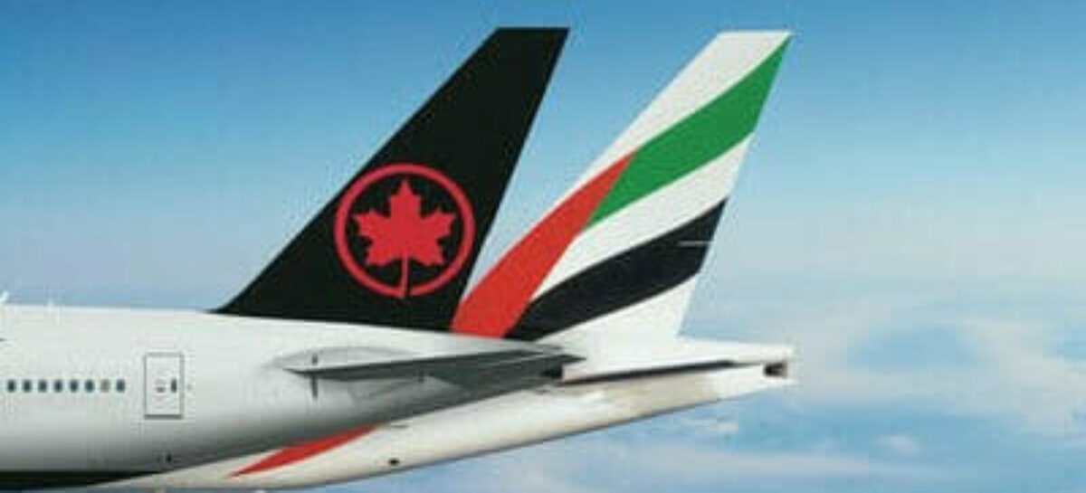 Emirates avvia il codeshare con Air Canada