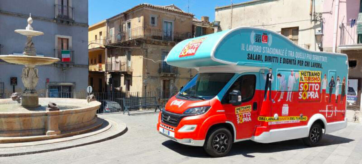 #TurismoSottoSopra, continua il giro d’Italia del camper Cgil dei diritti