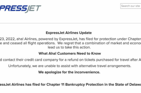 Stop ai voli ExpressJet Airlines, chiesta la protezione fallimentare