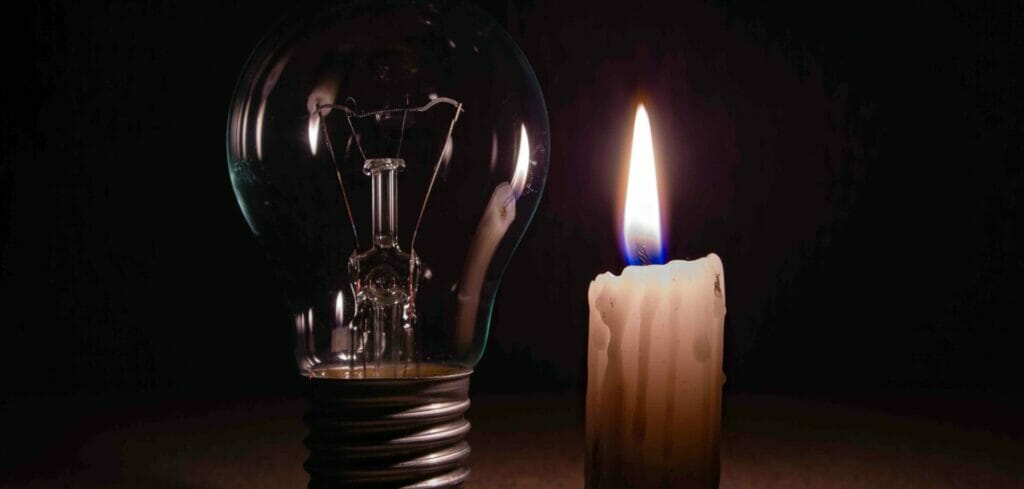 luce lampadina candela energia