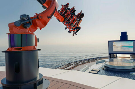 Msc, debutta Robotron: montagne russe hi-tech su Seascape