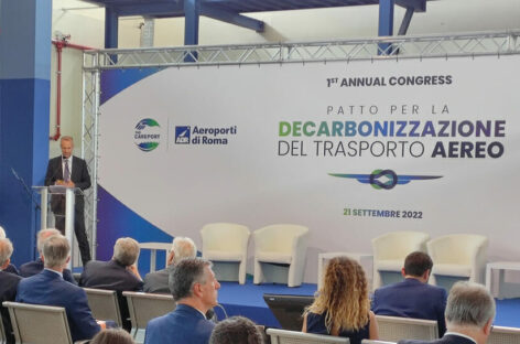 A Fiumicino decolla il patto per decarbonizzare il trasporto aereo