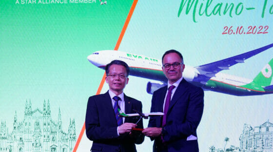 Taiwan e Italia più vicine: decolla il volo Eva Air da Milano