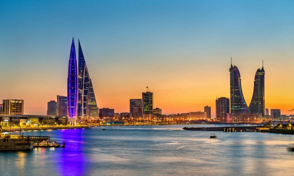 Bahrain Manama skyline