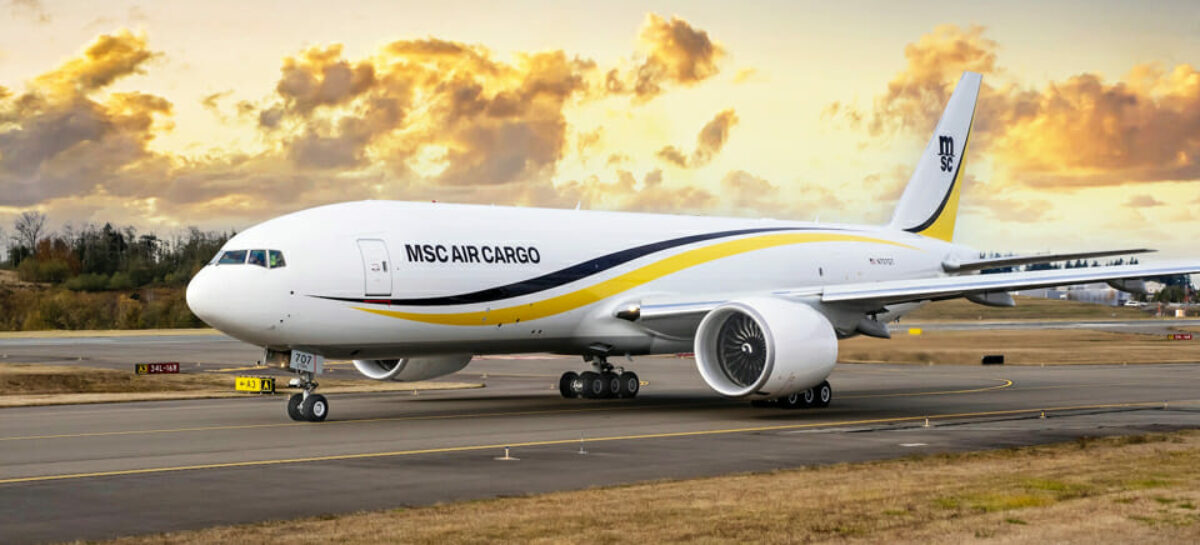 Msc, il debutto nei cieli con il primo B777 Cargo