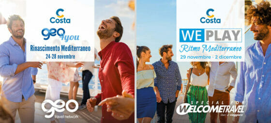 Welcome Travel Group, le adv del network a bordo delle navi Costa