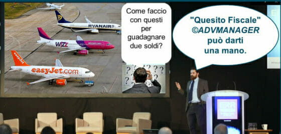 Quesito Fiscale: acquisto di voli da compagnie low cost