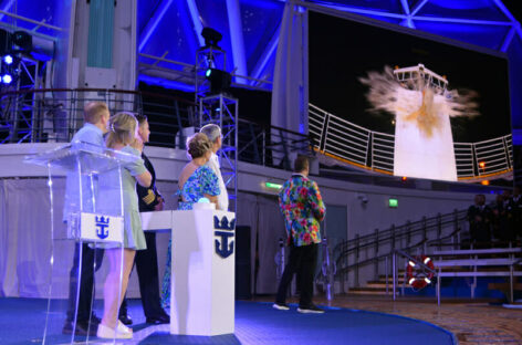 Royal Caribbean, l’ora del battesimo di Wonder of the Seas