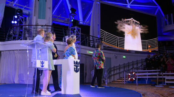 Royal Caribbean, l’ora del battesimo di Wonder of the Seas