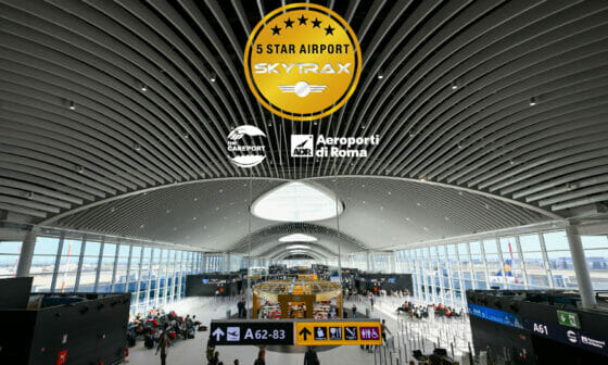 Skytrax incorona Fiumicino: 5 stelle al miglior aeroporto Ue
