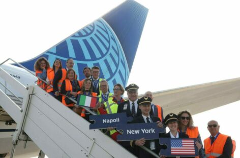 United raddoppia in estate il volo Napoli-New York