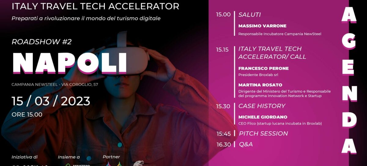 Il roadshow Italy Travel Tech Accelerator fa tappa a Napoli
