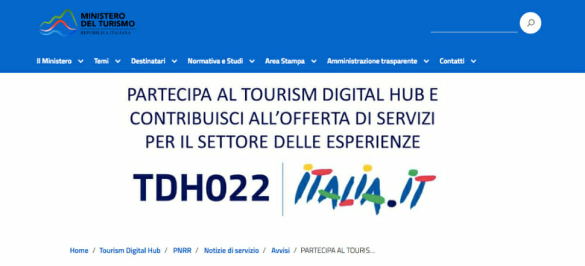 Mitur, due bandi per aderire al nuovo Italia.it