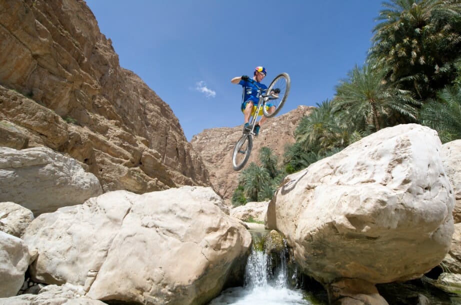 Mountain bike in montagna