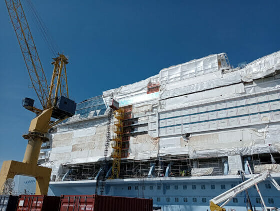 Icon in costruzione cantiere