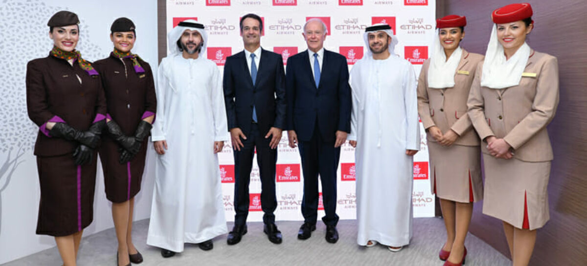 Alleanza Emirates-Etihad: biglietto unico per voli a Dubai e Abu Dhabi