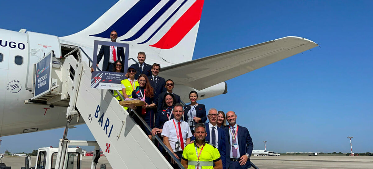 Air France rafforza Bari: dieci voli a settimana in estate per Parigi