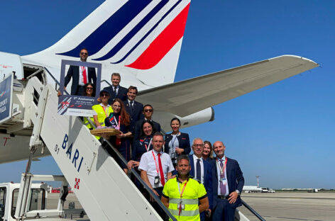 Air France rafforza Bari: dieci voli a settimana in estate per Parigi