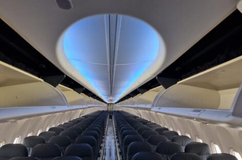 Aeroitalia, entra in flotta il sesto Boeing 737 dotato di sky interiors