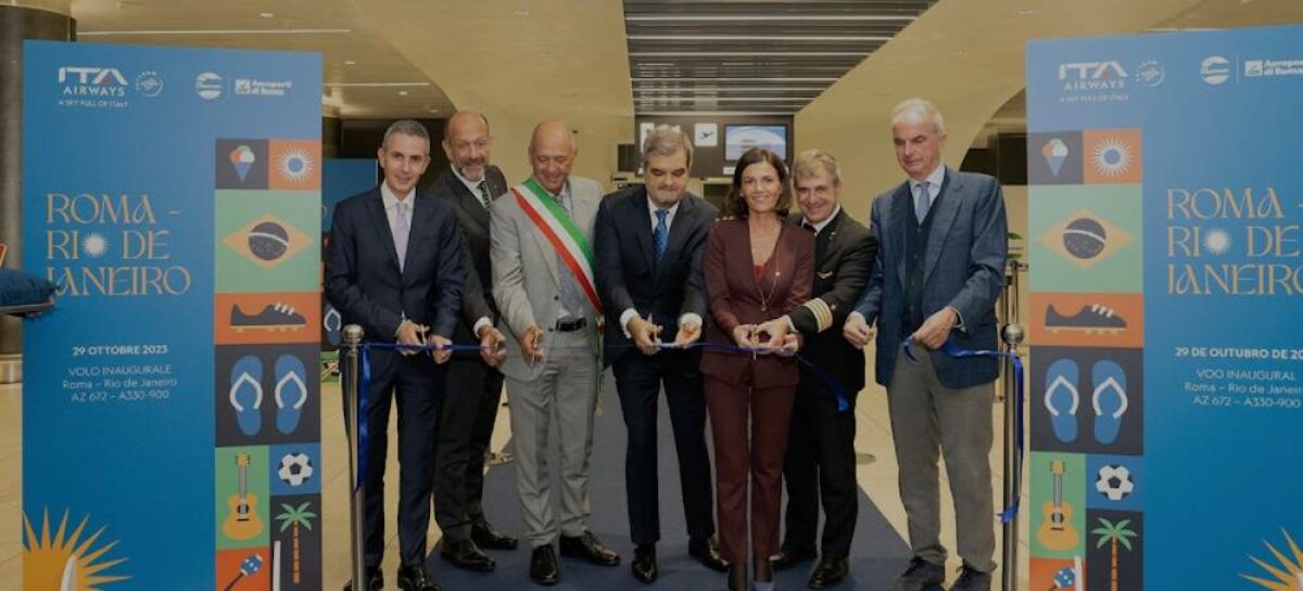 Ita, decolla il volo diretto Roma-Rio de Janeiro