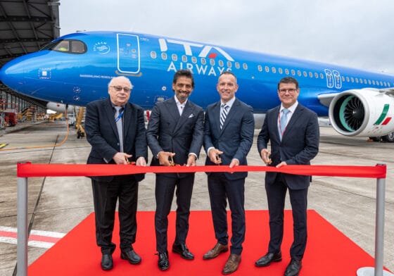 Ita dedica al nuotatore Rosolino il suo primo Airbus A321neo