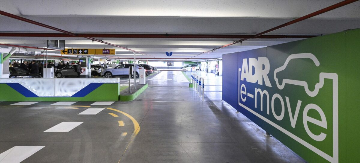 A Fiumicino debutta AdR e-move, mega parcheggio per auto elettriche