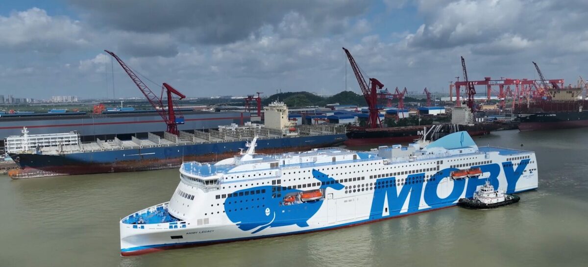 Moby prende in consegna Legacy, il traghetto cinese di ultima generazione