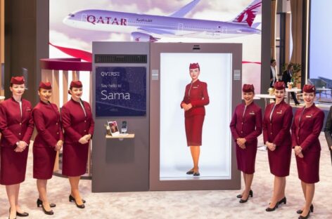 Ologrammi al posto delle hostess: Qatar Airways avvia il progetto Sama 2.0