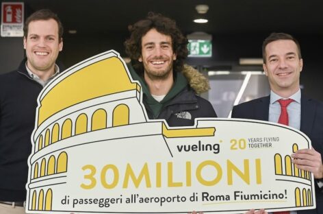 Vueling compie vent’anni: “30 milioni di pax su Fiumicino”