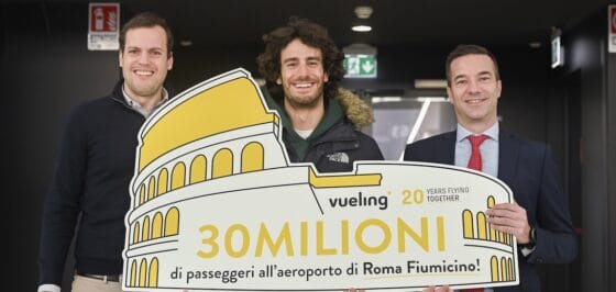 Vueling compie vent’anni: “30 milioni di pax su Fiumicino”