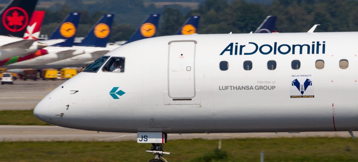 Air Dolomiti entra nella piattaforma “gruppi” di Lufthansa