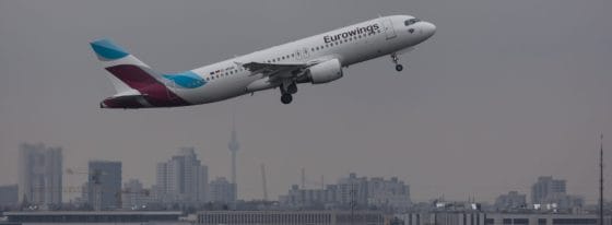 Eurowings vettore più puntuale d’Europa, Air Dolomiti fanalino di coda