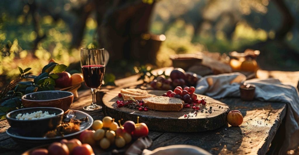 agriturismo italia food da adobe